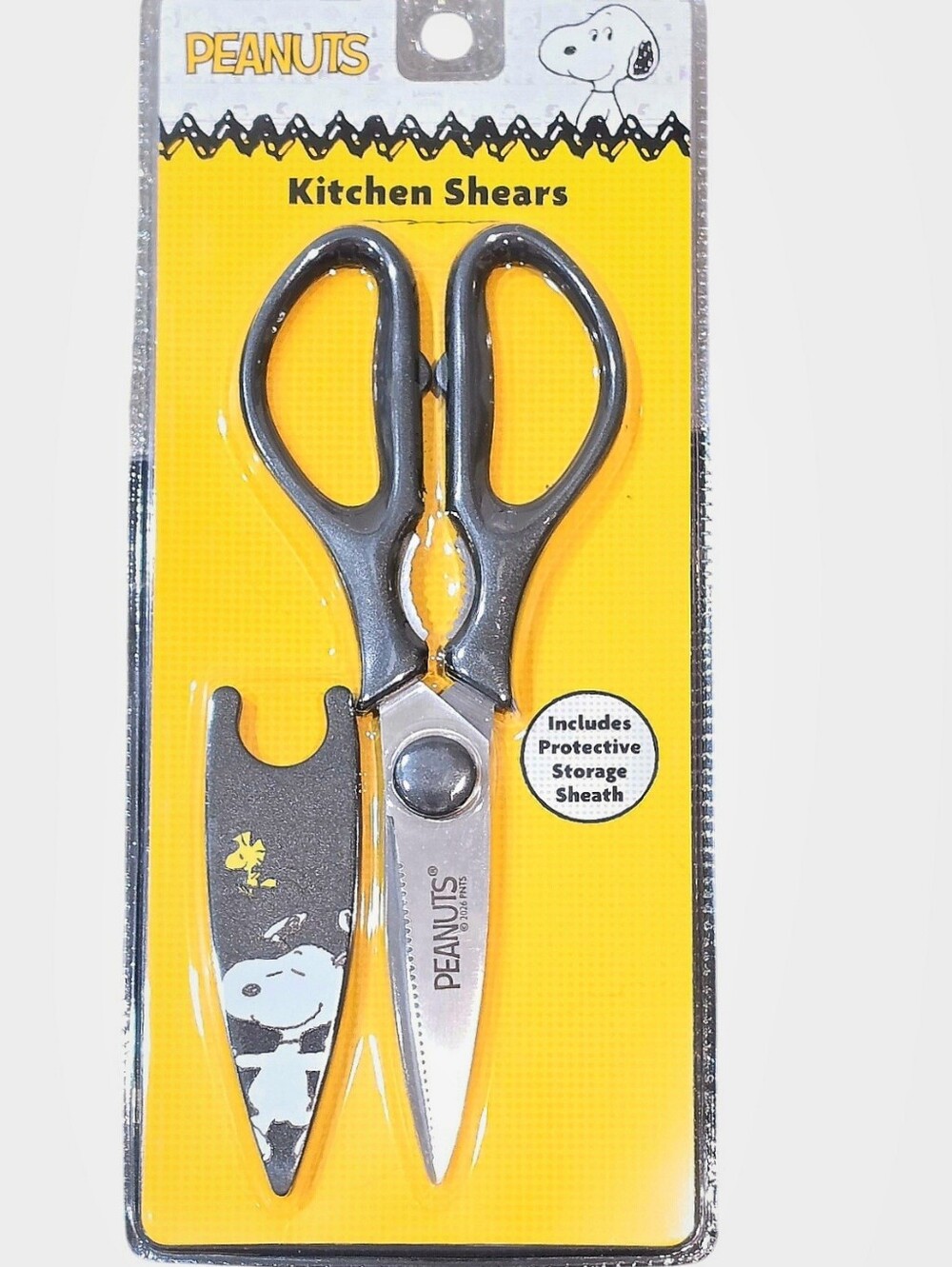 Peanuts Snoopy & Woodstock Kitchen Shears w/Sheath